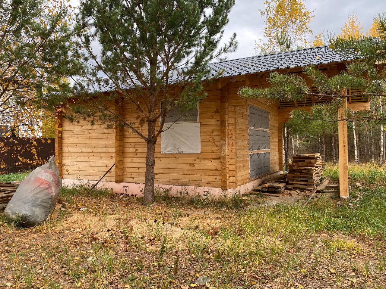 Строительство дома из клееного бруса